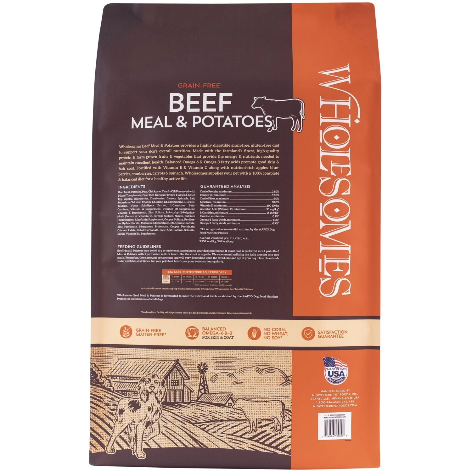 Wholesomes Chicken Meal & Potatoes Formula Grain-Free Dry Dog Food, 35-lb Bag & Wholesomes Grain-Free Beef Meal & Potatoes Formula Dry Dog Food, 35-lb Bag 9 Wholesomes Chicken Meal & Potatoes Formula Grain-Free Dry Dog Food, 35-lb Bag & Wholesomes Grain-Free Beef Meal & Potatoes Formula Dry Dog Food, 35-lb Bag - Image 7