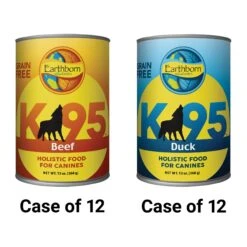 Earthborn Holistic K95 Beef Recipe Grain-Free Canned Dog Food & Earthborn Holistic K95 Duck Recipe Grain-Free Canned Dog Food