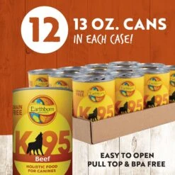 Earthborn Holistic K95 Beef Recipe Grain-Free Canned Dog Food & Earthborn Holistic K95 Duck Recipe Grain-Free Canned Dog Food -Blue Buffalo || ROYAL CANIN || Wellness Sales 822990 PT2. AC SS1800 V1680795974