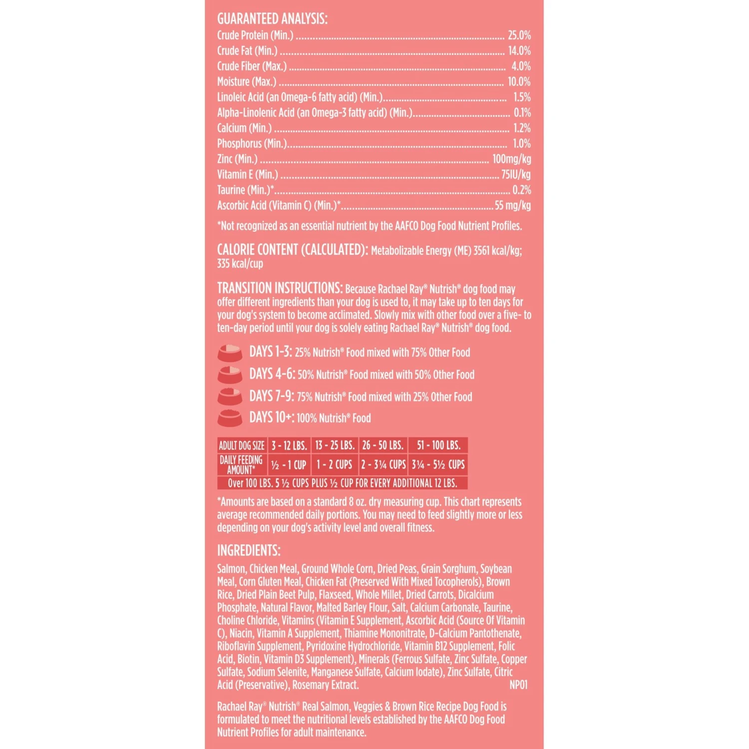 Rachael Ray Nutrish Real Salmon, Veggies & Brown Rice Recipe Gentle Digestion Dry Dog Food 10 Rachael Ray Nutrish Real Salmon, Veggies & Brown Rice Recipe Gentle Digestion Dry Dog Food - Image 8