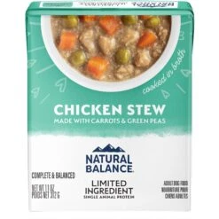 Natural Balance Limited Ingredient Grain-Free Chicken Stew Wet Dog Food, 11-oz Box, Case Of 12