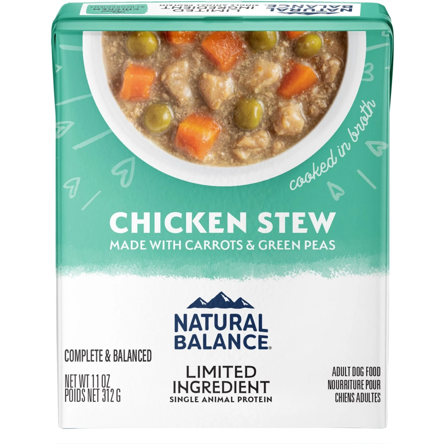 Natural Balance Limited Ingredient Grain-Free Chicken Stew Wet Dog Food, 11-oz Box, Case Of 12 3 Natural Balance Limited Ingredient Grain-Free Chicken Stew Wet Dog Food, 11-oz Box, Case Of 12