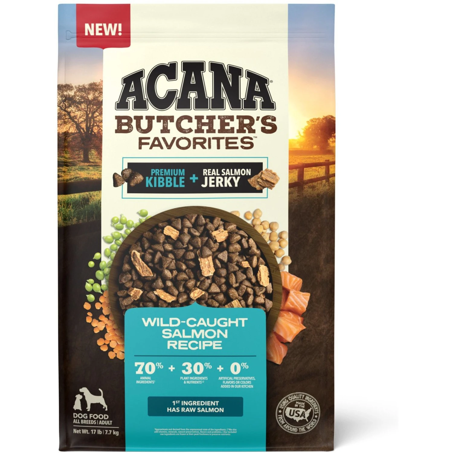 ACANA Butcher’s Favorites Grain-Free Wild-Caught Salmon Recipe Dry Dog Food 3 ACANA Butcher’s Favorites Grain-Free Wild-Caught Salmon Recipe Dry Dog Food