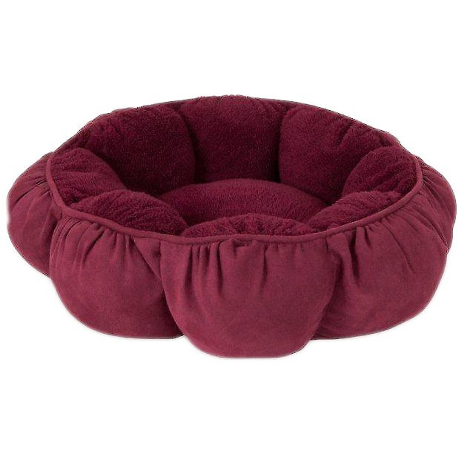 Aspen Pet Round Puffy Bolster Cat & Dog Bed, Color Varies 4 Aspen Pet Round Puffy Bolster Cat & Dog Bed, Color Varies - Image 3