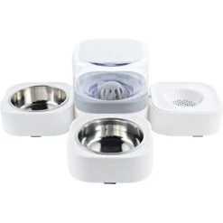 Hanamya 3-in-1 Set With Automatic Dog & Cat Waterer, White & Gray -Blue Buffalo || ROYAL CANIN || Wellness Sales 838814 PT1. AC SS1800 V1682371342