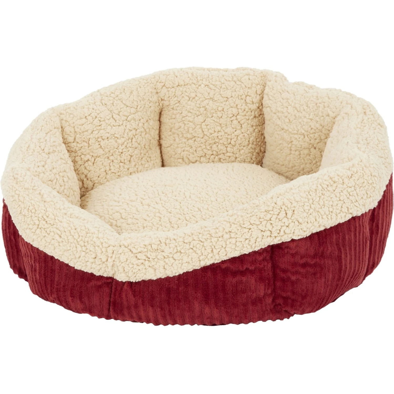 Aspen Pet Self-Warming Bolster Cat & Dog Bed, Warm Spice/Cream 5 Aspen Pet Self-Warming Bolster Cat & Dog Bed, Warm Spice/Cream - Image 3