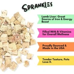 Sprankles Lamb Liver Grain-Free Freeze-Dried Dog & Cat Treats -Blue Buffalo || ROYAL CANIN || Wellness Sales 842942 PT2. AC SS1800 V1683816398