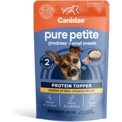 CANIDAE PURE Petite Protein Shreds Of Real Chicken Recipe In Gravy Dog Food Topper, 8.4-oz Box