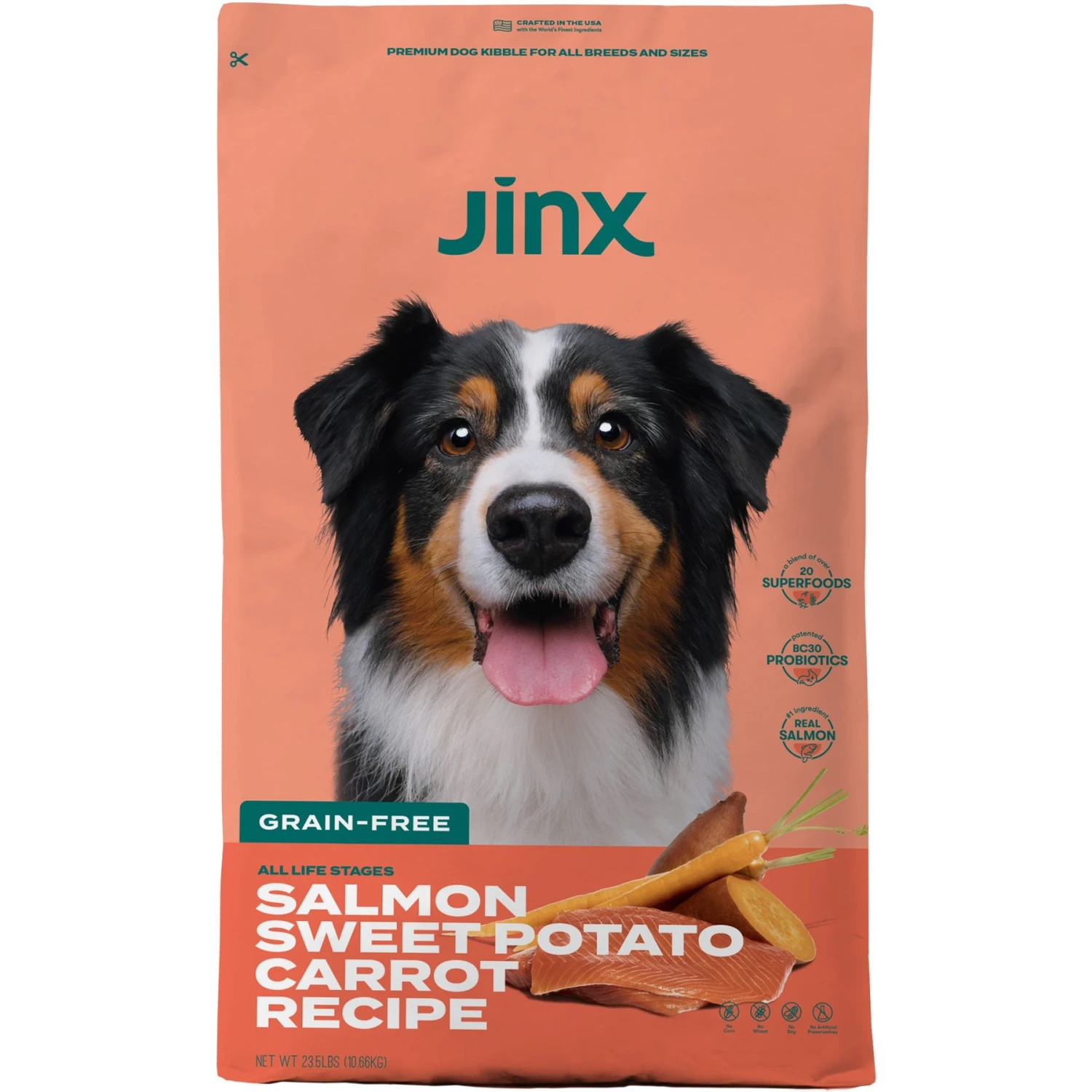 Jinx Salmon, Sweet Potato & Carrot ALS Kibble Dog Dry Food 3 Jinx Salmon, Sweet Potato & Carrot ALS Kibble Dog Dry Food
