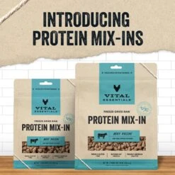 Vital Essentials Protein Mix-In Beef Recipe Mini Nibs Grain-Free Freeze-Dried Raw Dog Food Topper 10 Vital Essentials Protein Mix-In Beef Recipe Mini Nibs Grain-Free Freeze-Dried Raw Dog Food Topper -Blue Buffalo || ROYAL CANIN || Wellness Sales 846150 PT2. AC SS1800 V1685992152