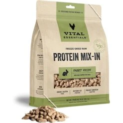 Vital Essentials Protein Mix-In Rabbit Recipe Mini Nibs Grain-Free Freeze-Dried Raw Dog Food Topper