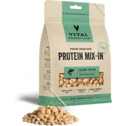 Vital Essentials Protein Mix-In Salmon Recipe Mini Nibs Grain-Free Freeze-Dried Raw Dog Food Topper