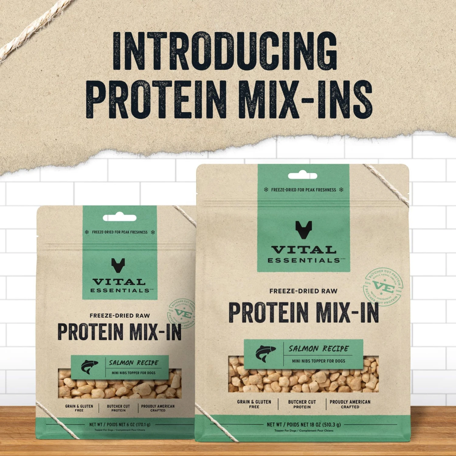 Vital Essentials Protein Mix-In Salmon Recipe Mini Nibs Grain-Free Freeze-Dried Raw Dog Food Topper 5 Vital Essentials Protein Mix-In Salmon Recipe Mini Nibs Grain-Free Freeze-Dried Raw Dog Food Topper - Image 3