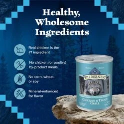Blue Buffalo Wilderness Trout & Chicken Grill Grain-Free Canned Dog Food 12 Blue Buffalo Wilderness Trout & Chicken Grill Grain-Free Canned Dog Food -Blue Buffalo || ROYAL CANIN || Wellness Sales 85004 PT5. AC SS1800 V1604361118
