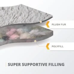 Friends Forever Luna Donut Faux Fur Cozy Cave Covered Dog Bed With Hooded Blanket -Blue Buffalo || ROYAL CANIN || Wellness Sales 851382 PT5. AC SS1800 V1683834926