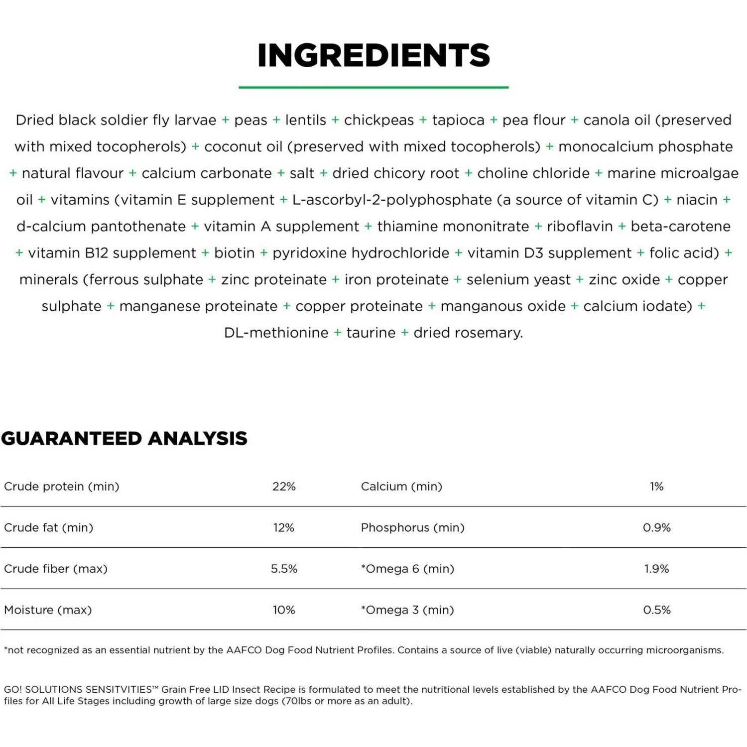 Go! Solutions Sensitivities Limited Ingredient Grain-Free Insect Recipe Dry Dog Food 6 Go! Solutions Sensitivities Limited Ingredient Grain-Free Insect Recipe Dry Dog Food - Image 4