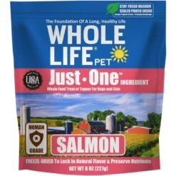 Whole Life Just One Ingredient Pure Salmon Fillet Freeze-Dried Dog & Cat Treats