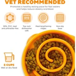 Outward Hound Fun Feeder Interactive Dog Bowl, Orange -Blue Buffalo || ROYAL CANIN || Wellness Sales 85929 PT2. AC SS1800 V1694286770