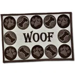 Loving Pets Woof Chenille Fashion Dog Placemat