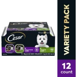 Cesar Classic Loaf In Sauce Top Sirloin & Grilled Chicken Flavors Variety Pack Grain-Free Small Breed Adult Wet Dog Food Trays -Blue Buffalo || ROYAL CANIN || Wellness Sales 86452 PT2. AC SS1800 V1695653116