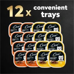 Cesar Classic Loaf In Sauce Breakfast & Dinner Mealtime Variety Pack Grain-Free Small Breed Adult Wet Dog Food Trays -Blue Buffalo || ROYAL CANIN || Wellness Sales 86454 PT8. AC SS1800 V1695666360