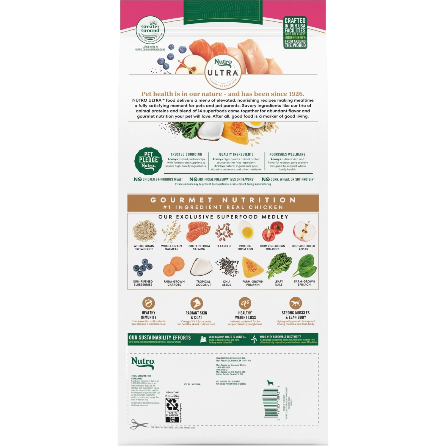 Nutro Ultra Small Breed Weight Management Adult Dry Dog Food 5 Nutro Ultra Small Breed Weight Management Adult Dry Dog Food - Image 3