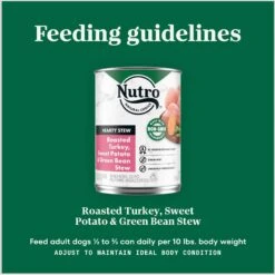 Nutro Hearty Stew Turkey, Sweet Potato & Green Bean Cuts In Gravy Adult Canned Wet Dog Food -Blue Buffalo || ROYAL CANIN || Wellness Sales 86750 PT6. AC SS1800 V1691423213