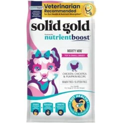 Solid Gold NutrientBoost Mighty Mini Gut Health Small & Toy Breed Grain-Free Chicken, Chickpea & Pumpkin Dry Dog Food