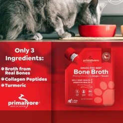 Primalvore Grass-Fed Beef Bone Broth With Collagen + Turmeric Dog & Cat Food Topping, 12-oz Bag, 6 Count 10 Primalvore Grass-Fed Beef Bone Broth With Collagen + Turmeric Dog & Cat Food Topping, 12-oz Bag, 6 Count -Blue Buffalo || ROYAL CANIN || Wellness Sales 871286 PT3. AC SS1800 V1688147835