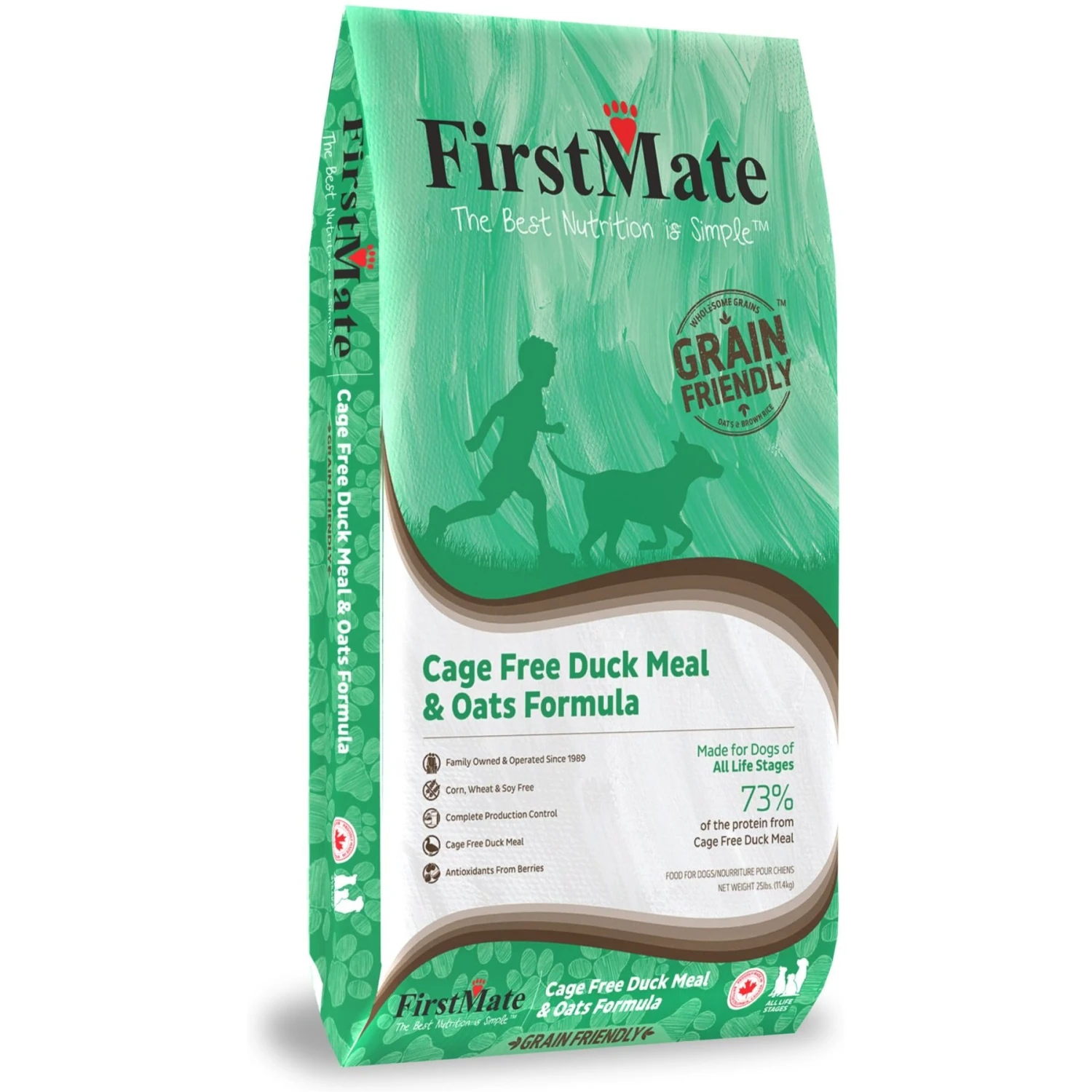 Firstmate Grain Friendly Cage Free Duck Meal & Oats Formula Dry Dog Food 3 Firstmate Grain Friendly Cage Free Duck Meal & Oats Formula Dry Dog Food