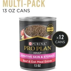 Purina Pro Plan Adult Sensitive Skin & Stomach Beef & Oat Meal Entree Wet Dog Food, 13-oz Can, Case Of 12 -Blue Buffalo || ROYAL CANIN || Wellness Sales 877694 PT1. AC SS1800 V1686068166