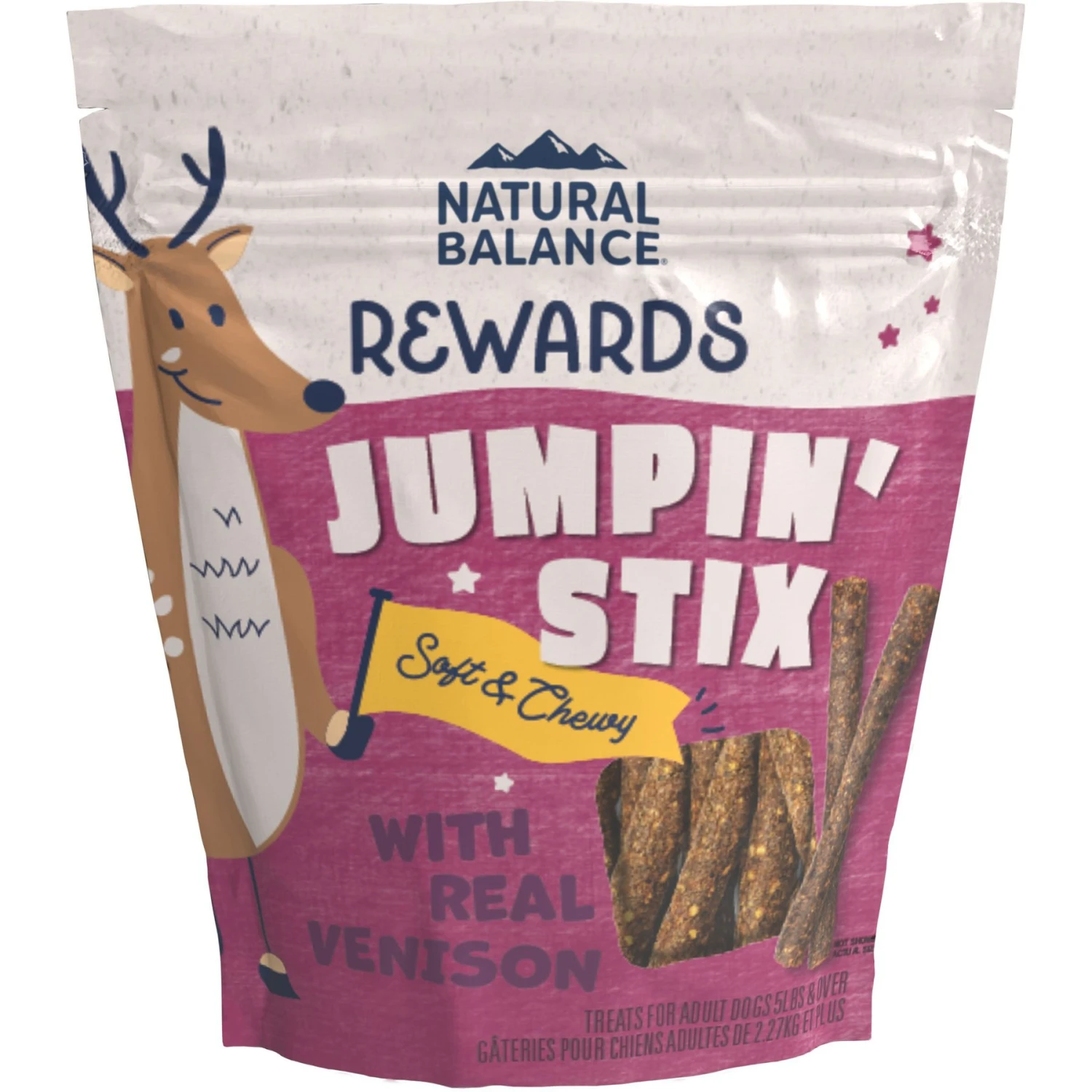 Natural Balance Rewards Jumpin' Stix With Real Venison Dog Treats & Natural Balance Limited Ingredient Reserve Grain-Free Sweet Potato & Venison Recipe Dry Dog Food 4 Natural Balance Rewards Jumpin' Stix With Real Venison Dog Treats & Natural Balance Limited Ingredient Reserve Grain-Free Sweet Potato & Venison Recipe Dry Dog Food - Image 2