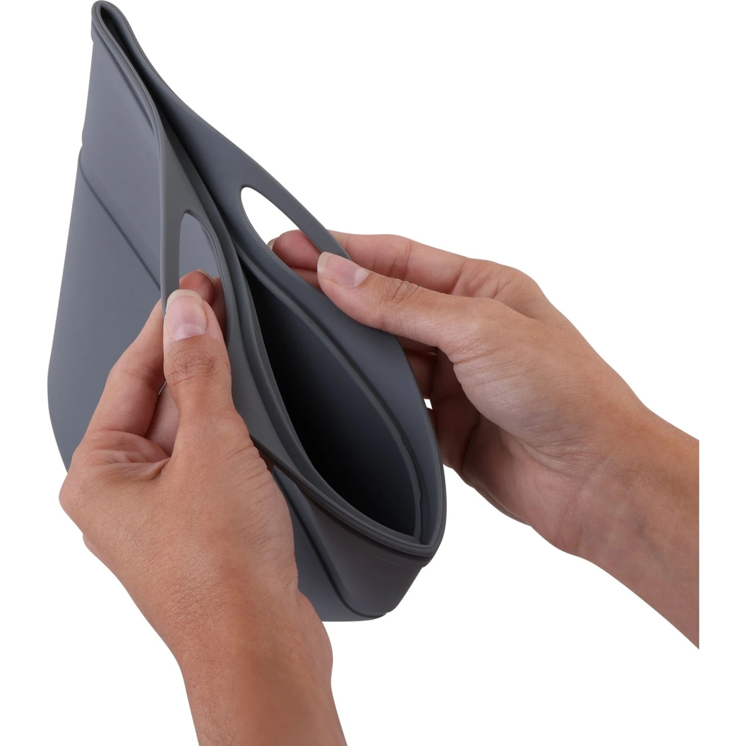 Pounce + Fetch Heavy Duty Silicone Travel Bag Bowl, Gray, 4-cup 10 Pounce + Fetch Heavy Duty Silicone Travel Bag Bowl, Gray, 4-cup - Image 8