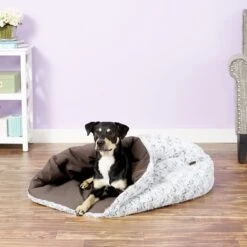 P.L.A.Y. Pet Lifestyle And You Snuggle Covered/Bolster Cat & Dog Bed