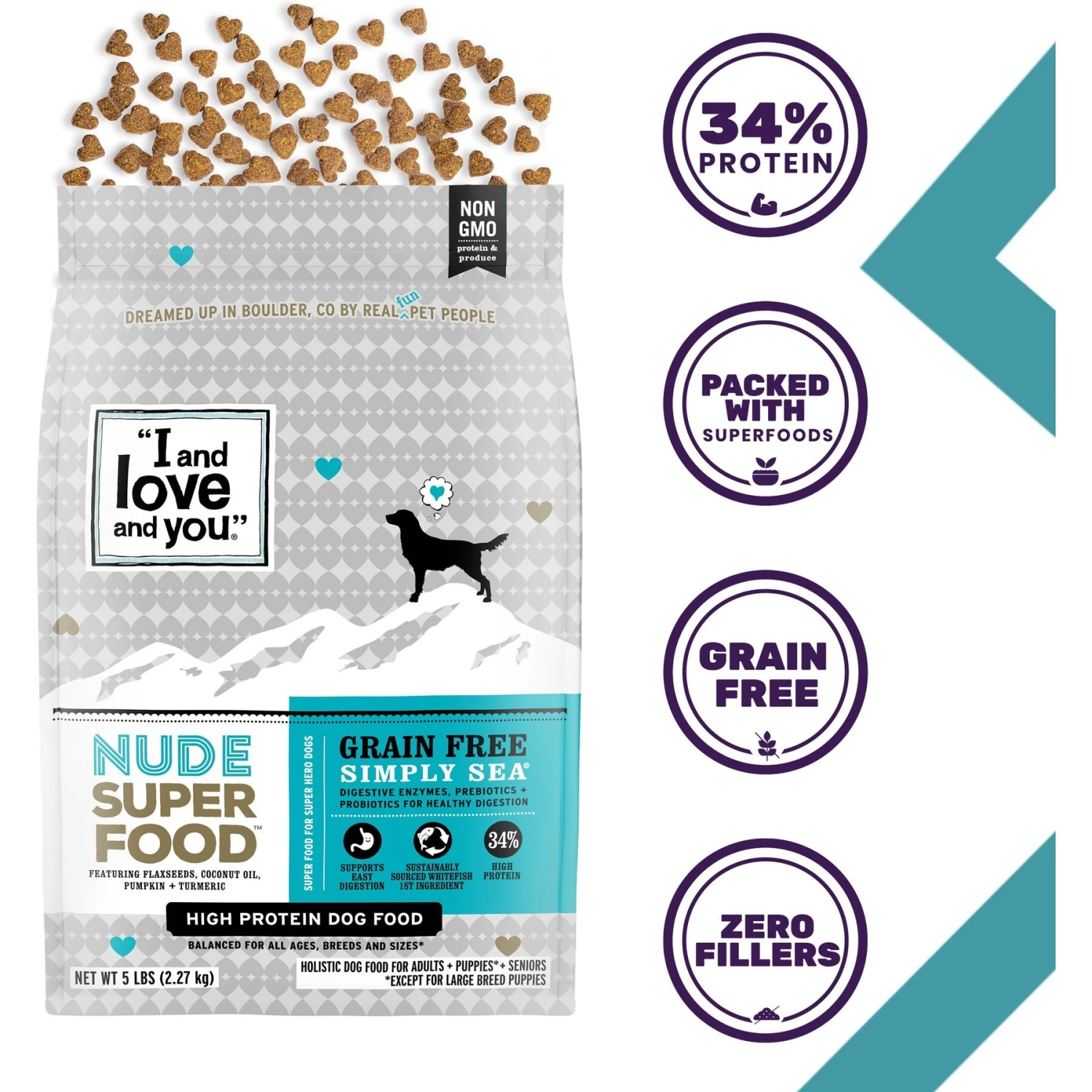 I And Love And You Nude Food Grain-Free Simply Sea Dry Dog Food 4 I And Love And You Nude Food Grain-Free Simply Sea Dry Dog Food - Image 2