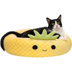 Squishmallows JPT Maui The Pineapple Cat & Dog Bed, Yellow -Blue Buffalo || ROYAL CANIN || Wellness Sales 898214 PT5. AC SS1800 V1688072138