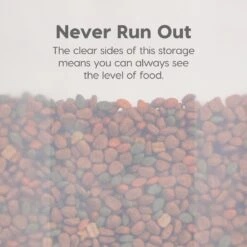 IRIS USA WeatherPro Airtight Dog, Cat, Bird & Small-Pet Food Storage Bin Container With Attachable Casters -Blue Buffalo || ROYAL CANIN || Wellness Sales 901870 PT2. AC SS1800 V1688391392