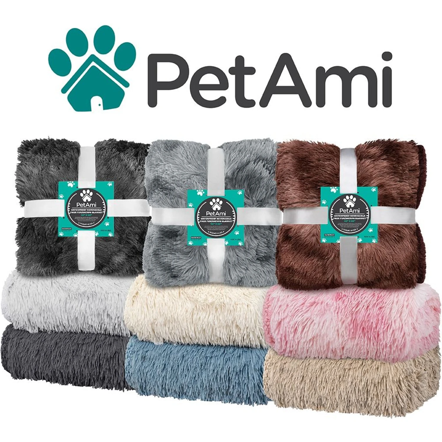 PetAmi Furry Faux Fur Waterproof Cat & Dog Blanket 9 PetAmi Furry Faux Fur Waterproof Cat & Dog Blanket - Image 7