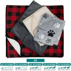 PetAmi Sherpa Fleece Waterproof Cat & Dog Blanket -Blue Buffalo || ROYAL CANIN || Wellness Sales 903614 PT6. AC SS1800 V1688142365