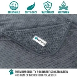 PetAmi Sherpa Fleece Waterproof Waffle Cat & Dog Blanket -Blue Buffalo || ROYAL CANIN || Wellness Sales 903958 PT2. AC SS1800 V1688156838