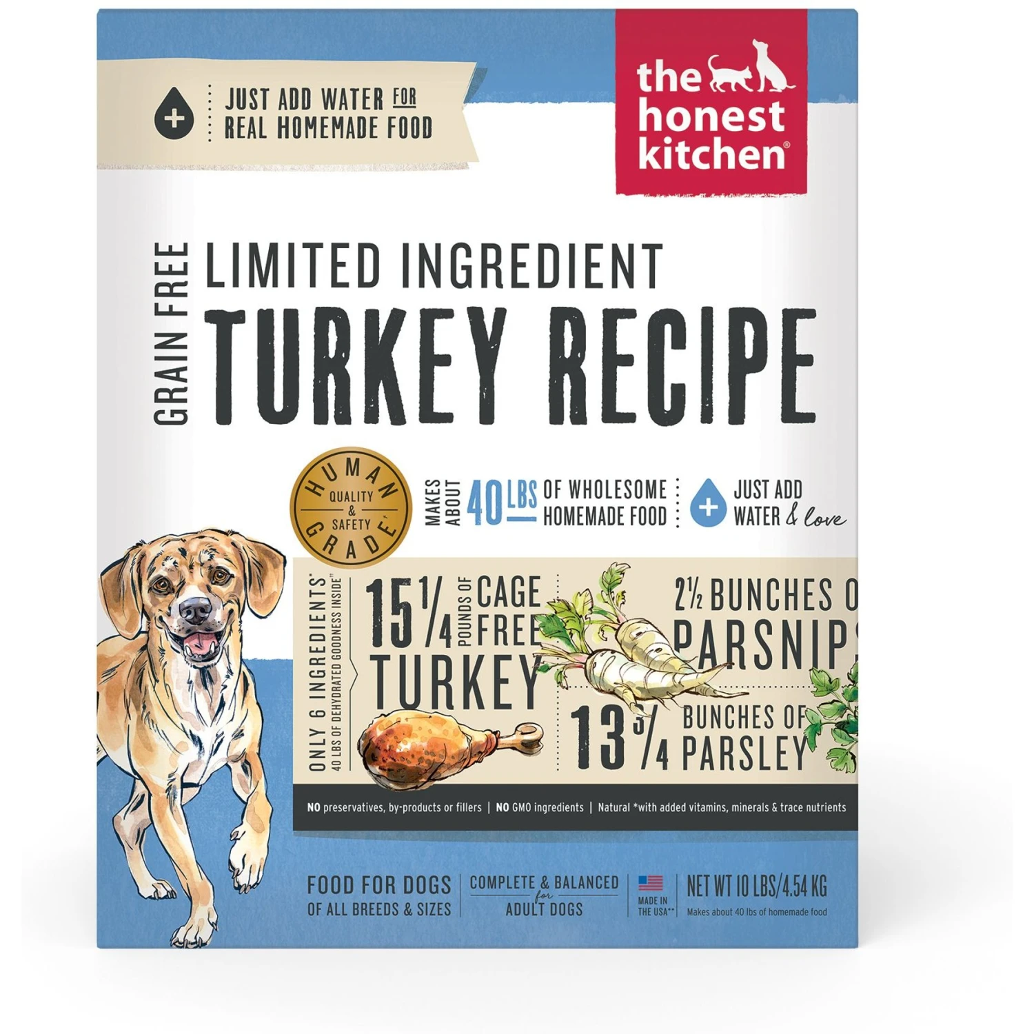 The Honest Kitchen Limited Ingredient Diet Turkey Recipe Grain-Free Dehydrated Dog Food 3 The Honest Kitchen Limited Ingredient Diet Turkey Recipe Grain-Free Dehydrated Dog Food