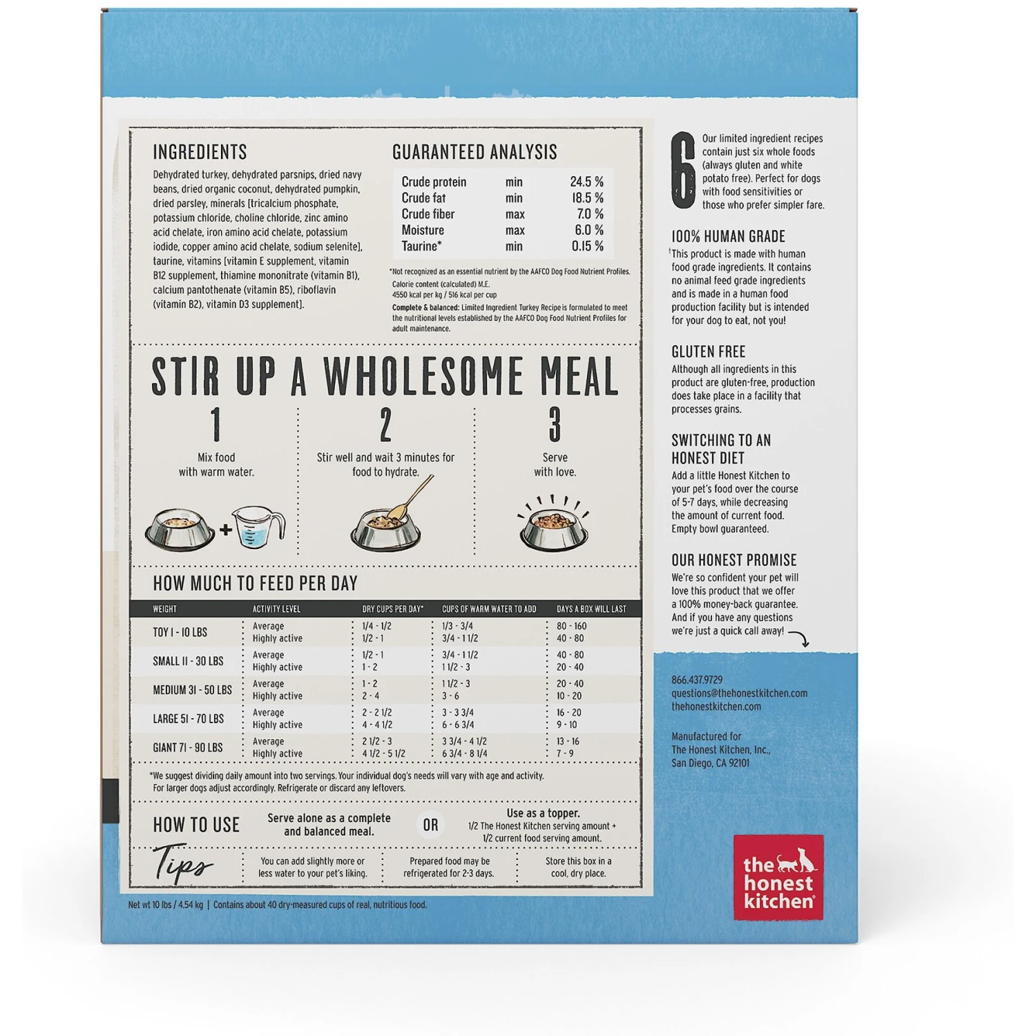 The Honest Kitchen Limited Ingredient Diet Turkey Recipe Grain-Free Dehydrated Dog Food 4 The Honest Kitchen Limited Ingredient Diet Turkey Recipe Grain-Free Dehydrated Dog Food - Image 2