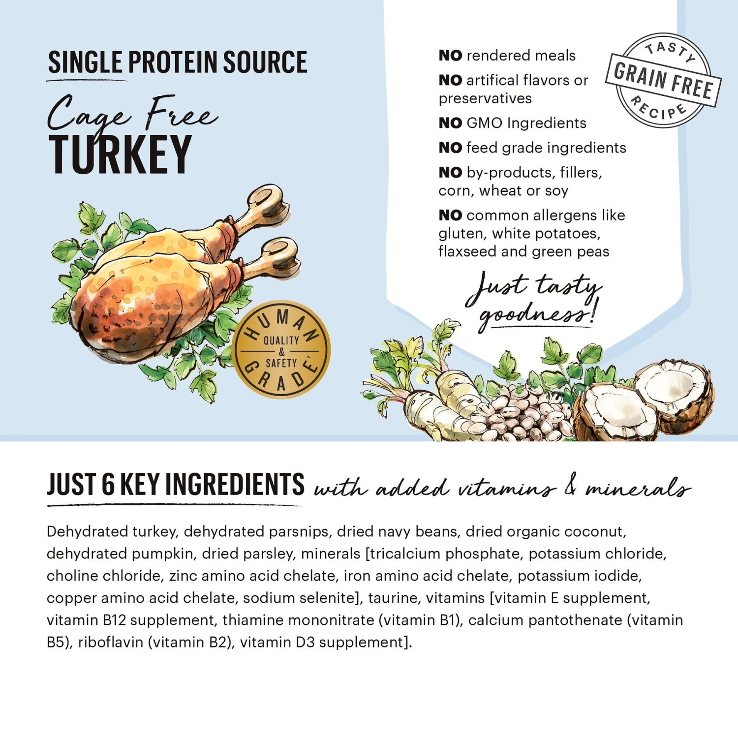 The Honest Kitchen Limited Ingredient Diet Turkey Recipe Grain-Free Dehydrated Dog Food 5 The Honest Kitchen Limited Ingredient Diet Turkey Recipe Grain-Free Dehydrated Dog Food - Image 3