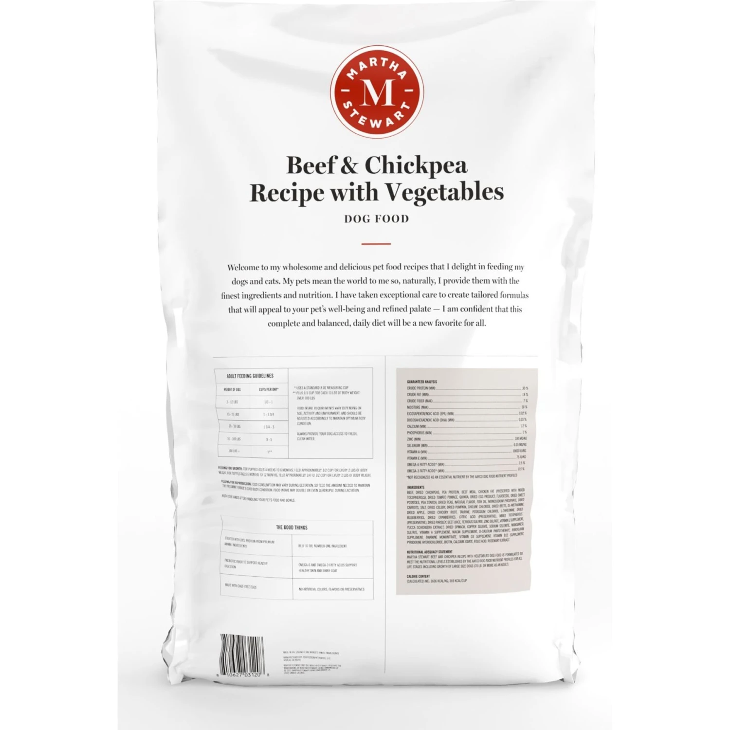 Martha Stewart Pet Food Beef & Chickpea Recipe With Garden Vegetables Dry Dog Food 4 Martha Stewart Pet Food Beef & Chickpea Recipe With Garden Vegetables Dry Dog Food - Image 2