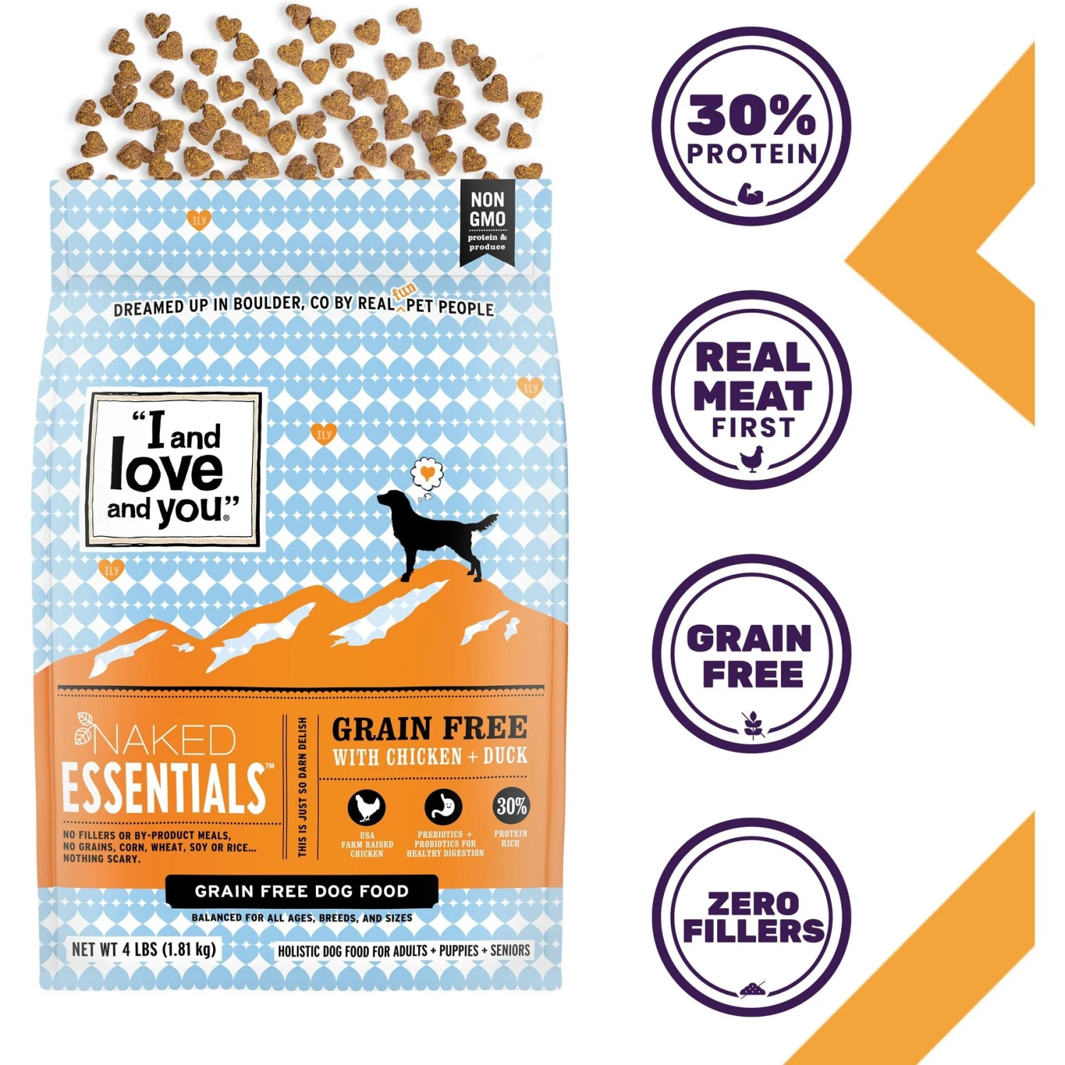 I And Love And You Naked Essentials Grain-Free Chicken And Duck Recipe Dry Dog Food 4 I And Love And You Naked Essentials Grain-Free Chicken And Duck Recipe Dry Dog Food - Image 2