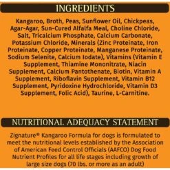 Zignature Kangaroo Limited Ingredient Formula Canned Dog Food -Blue Buffalo || ROYAL CANIN || Wellness Sales 91528 PT6. AC SS1800 V1582063985