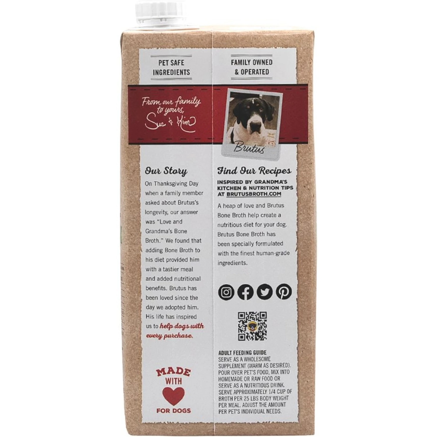 Brutus Broth Bone Broth Beef Flavor Hip & Joint Human-Grade Dog Food Topper, 32-oz Box & Brutus Broth Bone Broth Chicken Flavor Hip & Joint Human-Grade Dog Food Topper, 32-oz Box 5 Brutus Broth Bone Broth Beef Flavor Hip & Joint Human-Grade Dog Food Topper, 32-oz Box & Brutus Broth Bone Broth Chicken Flavor Hip & Joint Human-Grade Dog Food Topper, 32-oz Box - Image 3