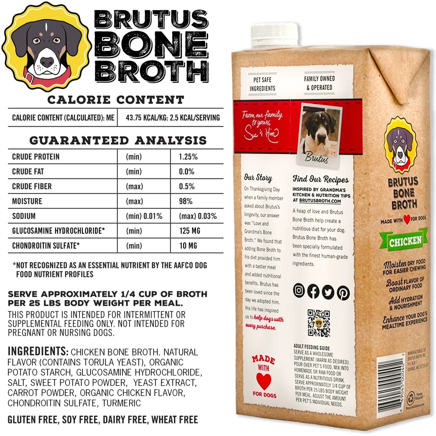 Brutus Broth Bone Broth Beef Flavor Hip & Joint Human-Grade Dog Food Topper, 32-oz Box & Brutus Broth Bone Broth Chicken Flavor Hip & Joint Human-Grade Dog Food Topper, 32-oz Box 10 Brutus Broth Bone Broth Beef Flavor Hip & Joint Human-Grade Dog Food Topper, 32-oz Box & Brutus Broth Bone Broth Chicken Flavor Hip & Joint Human-Grade Dog Food Topper, 32-oz Box - Image 8