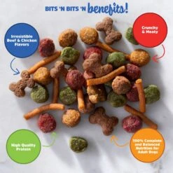 Kibbles 'n Bits Original Savory Beef & Chicken Flavors Dry Dog Food & Milk-Bone Original Large Biscuit Dog Treats -Blue Buffalo || ROYAL CANIN || Wellness Sales 916758 PT3. AC SS1800 V1689881634