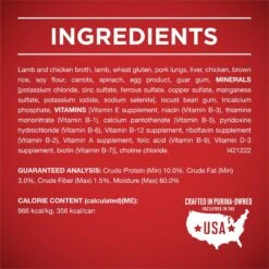 Purina ONE +Plus Adult Tender Cuts In Gravy Healthy Weight Lamb & Brown Rice Entree Canned Dog Food -Blue Buffalo || ROYAL CANIN || Wellness Sales 91789 PT4. AC SS1800 V1671734925